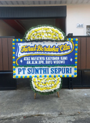 Papan Bunga Duka di Bangka